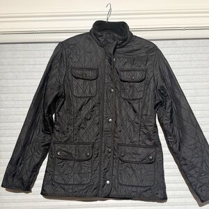 Barbour Women’s Quilted Jacket Black – UK 12 / US 8 – Classic Liddesdale Style